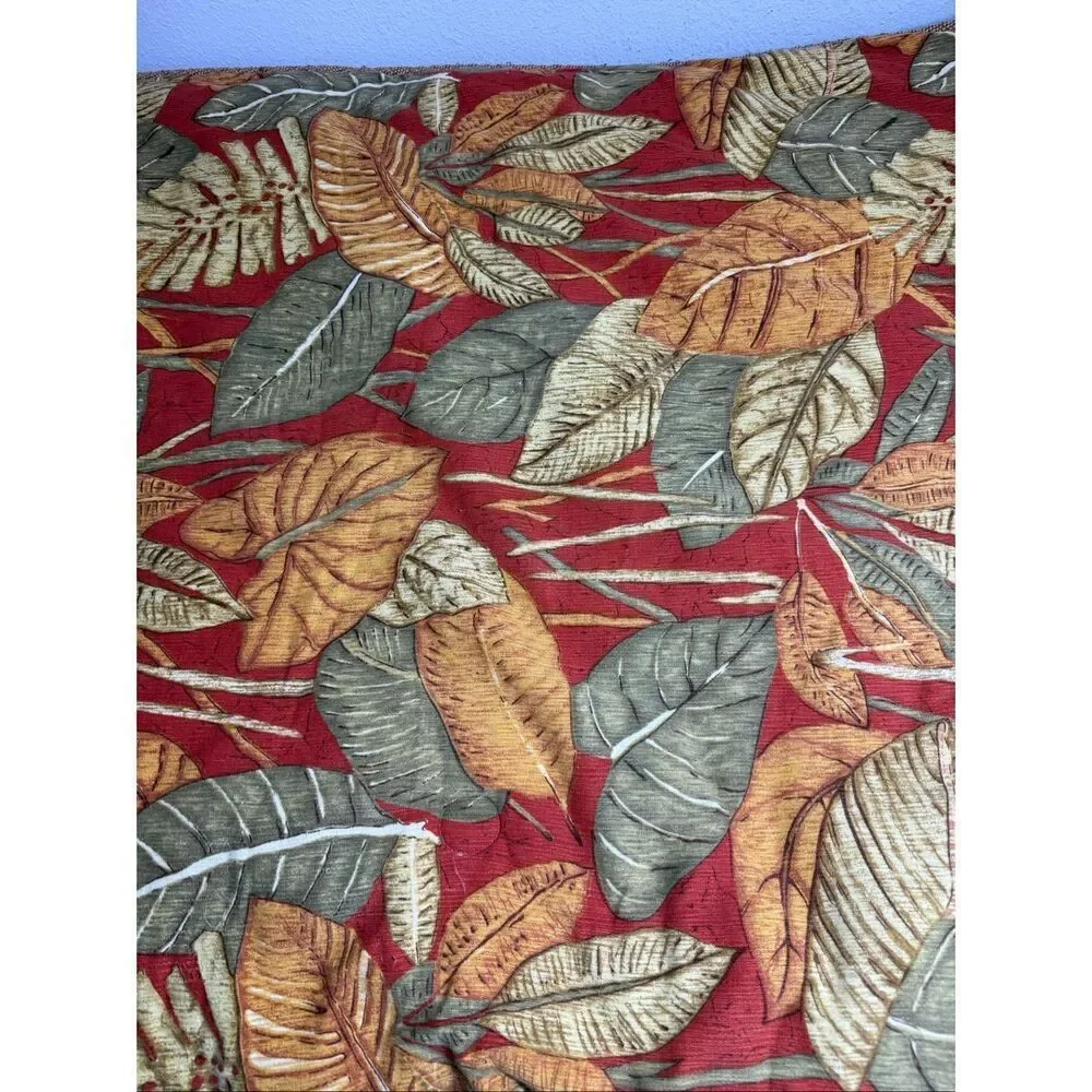 CROSCILL Las Palmas Tropical Leaves Twin Set Comforter Pillow Sham Bedskirt Note